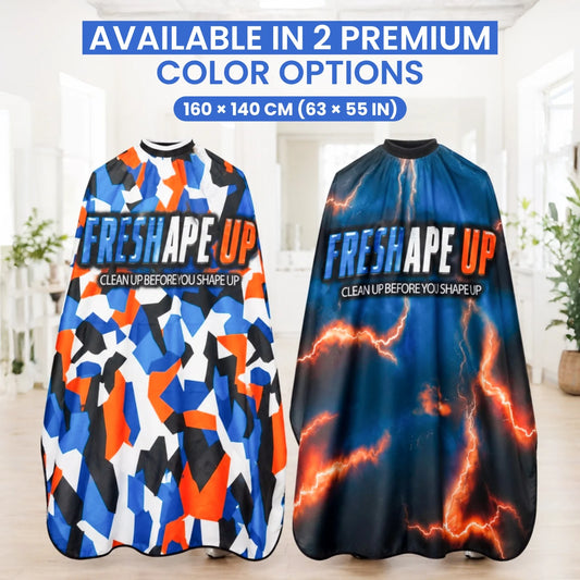 Freshape Up Barber Cape, Professional Hair Cutting Cape for Men Women Kids, 63 x 55 Inch Waterproof Salon Cape (Premium Capes)
